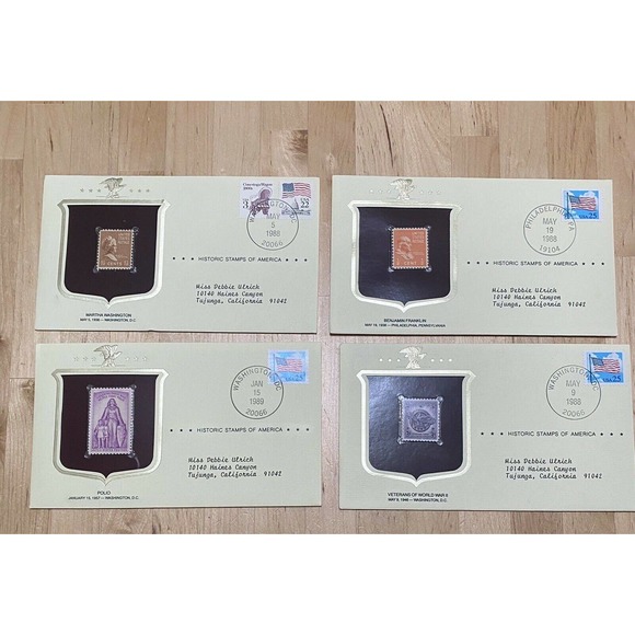 Historic Stamps of America and — Lot of 10 stamps - Picture 2 of 2